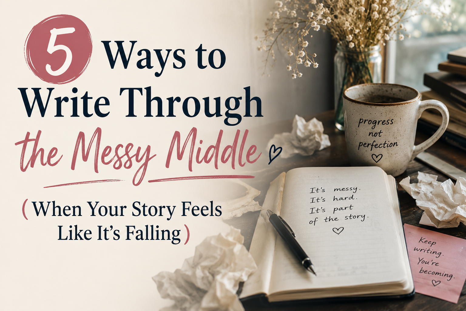 5 Ways to Write Through the Messy Middle (When Your Story Feels Like It’s Falling Apart)